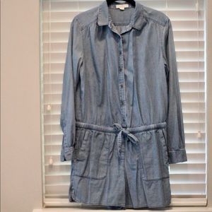 LOFT chambray short romper!